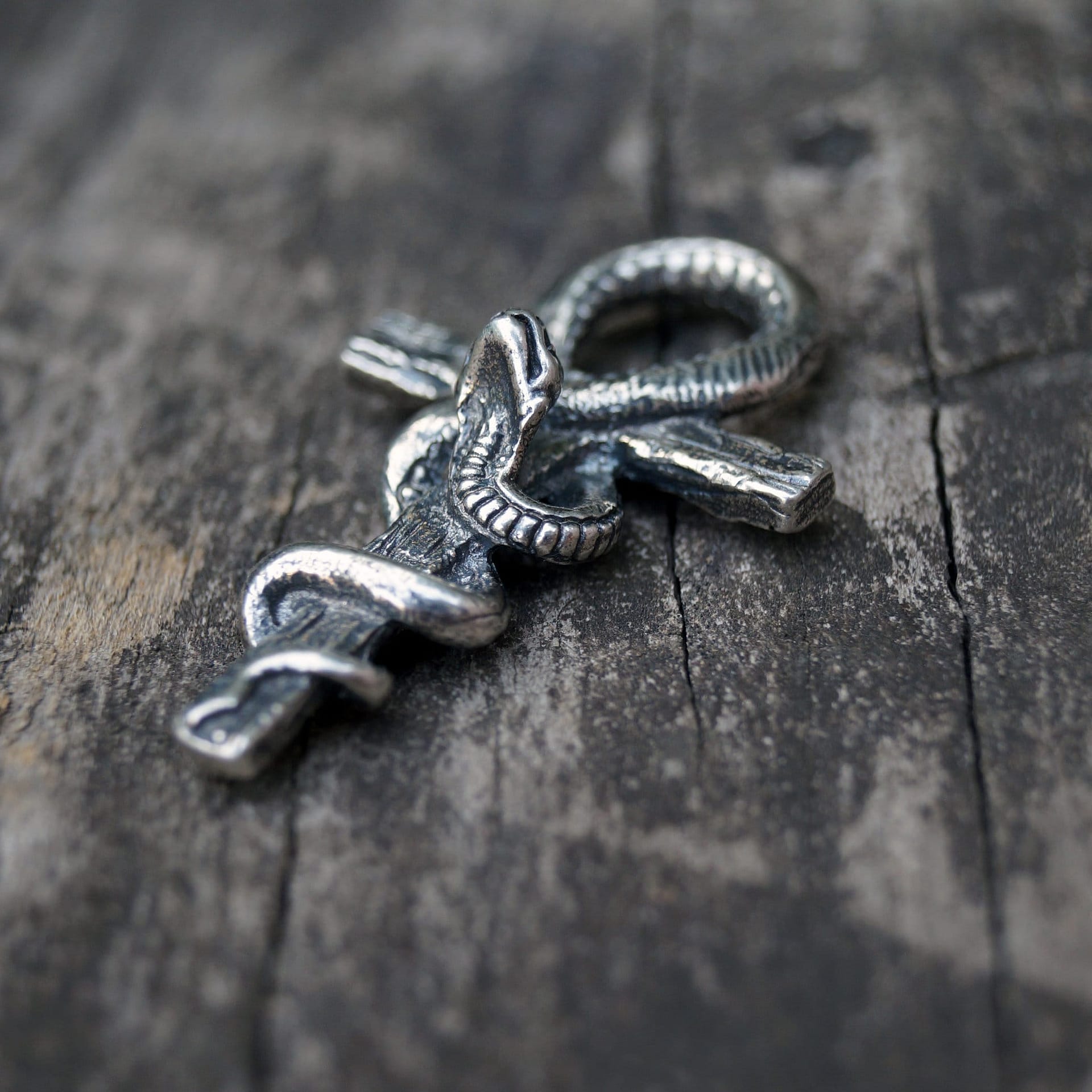 Ankh. Egyptian symbol. Silver pendant. Ultima